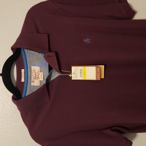 Peguin - Short Sleeve Polo / M Italian Prune